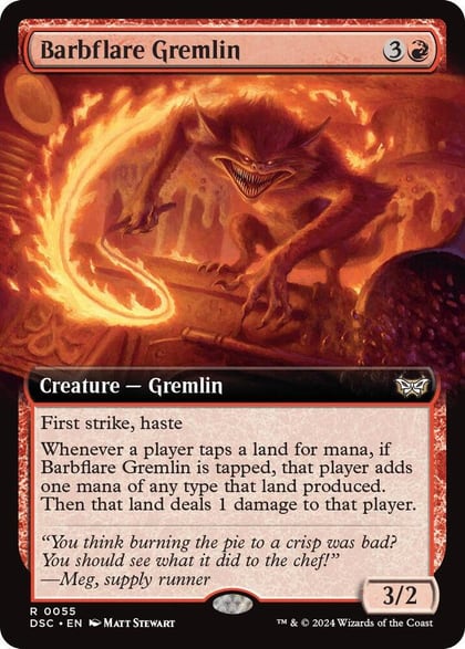 Barbflare Gremlin (Extended Art), Commander: Duskmourn: House of Horror 55