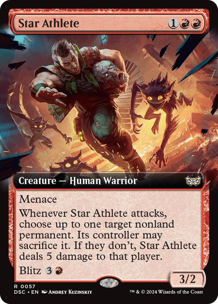 Star Athlete (Extended Art), Commander: Duskmourn: House of Horror 57