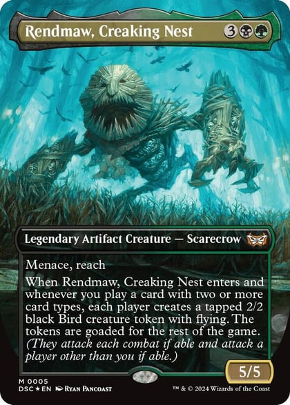Rendmaw, Creaking Nest (Borderless), Commander: Duskmourn: House of Horror 5