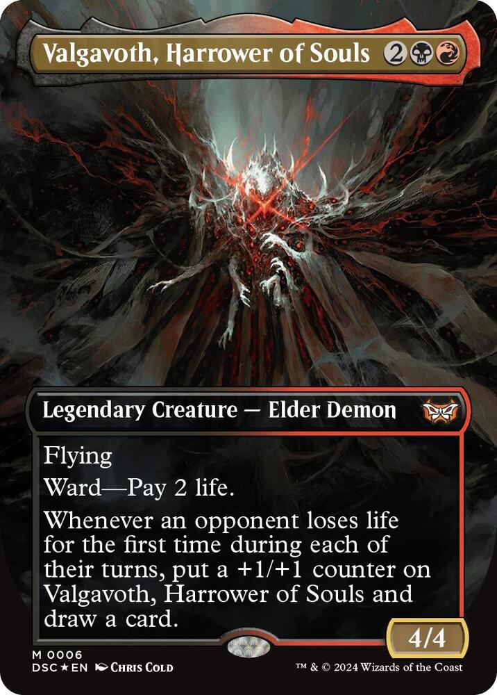Valgavoth, Harrower of Souls (Borderless), Commander: Duskmourn: House of Horror 6