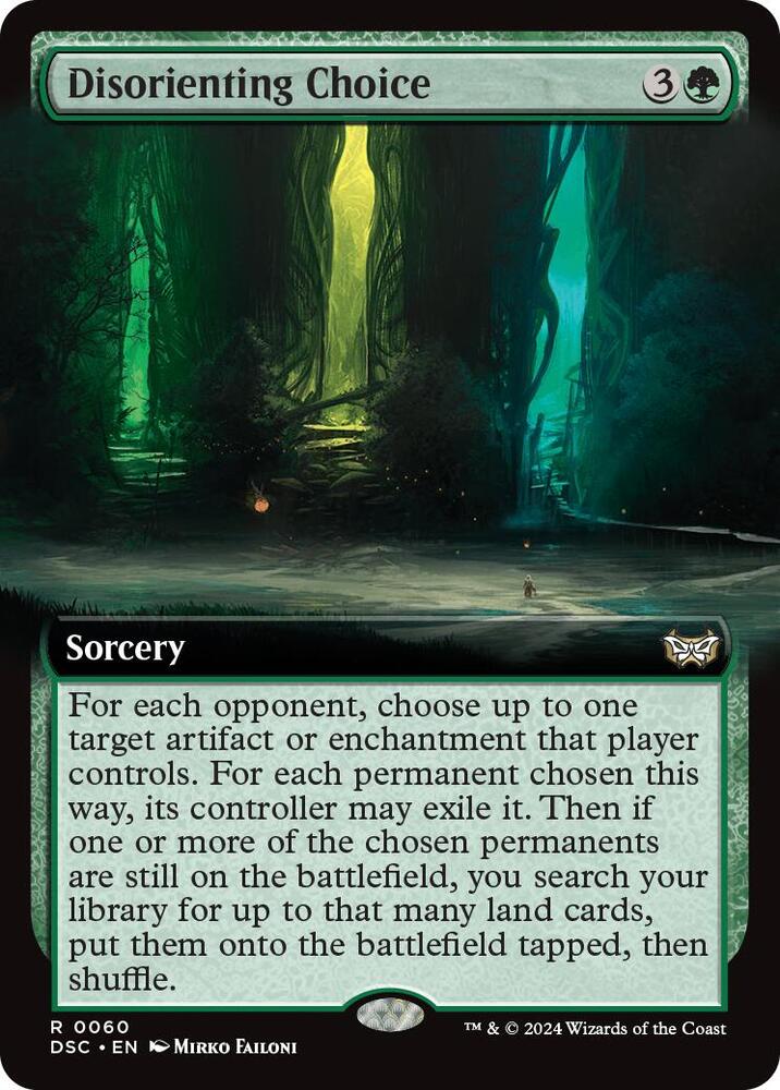 Disorienting Choice (Extended Art), Commander: Duskmourn: House of Horror 60