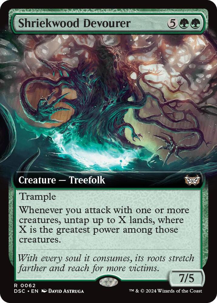 Shriekwood Devourer (Extended Art), Commander: Duskmourn: House of Horror 62