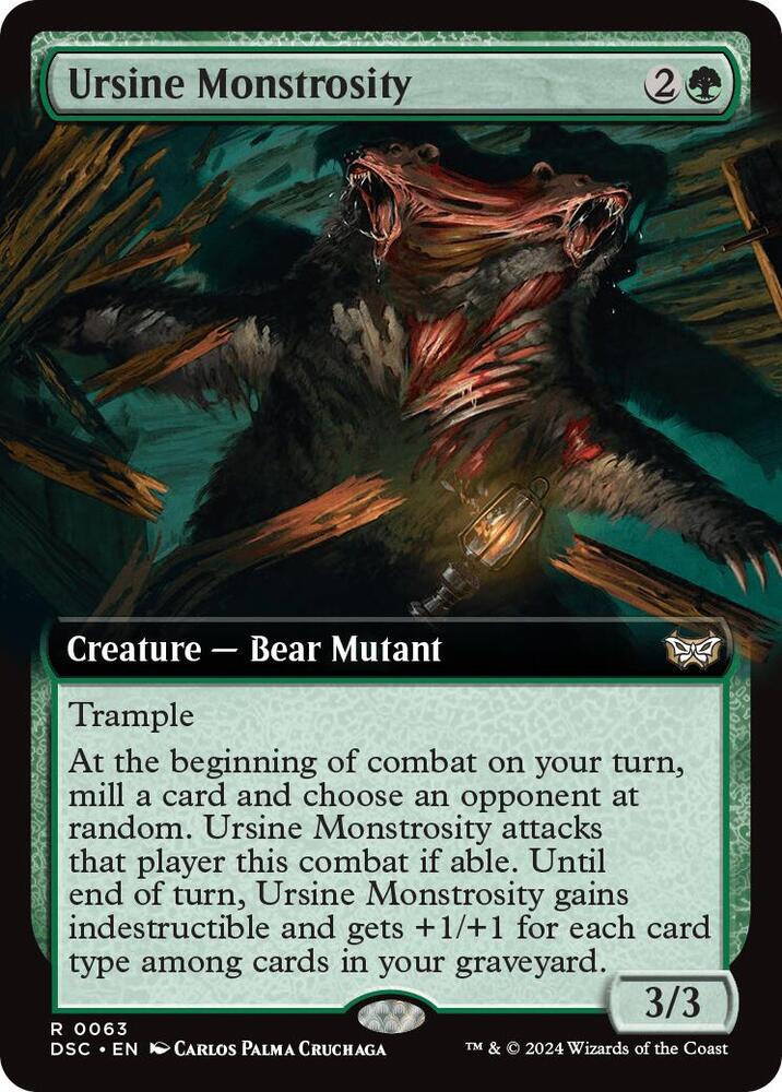 Ursine Monstrosity (Extended Art), Commander: Duskmourn: House of Horror 63