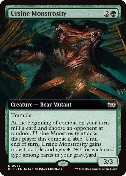 Ursine Monstrosity (Extended Art), Commander: Duskmourn: House of Horror 63