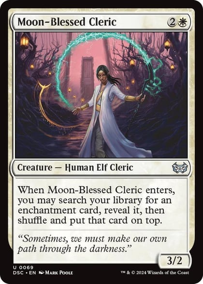 Moon-Blessed Cleric, Commander: Duskmourn: House of Horror 69