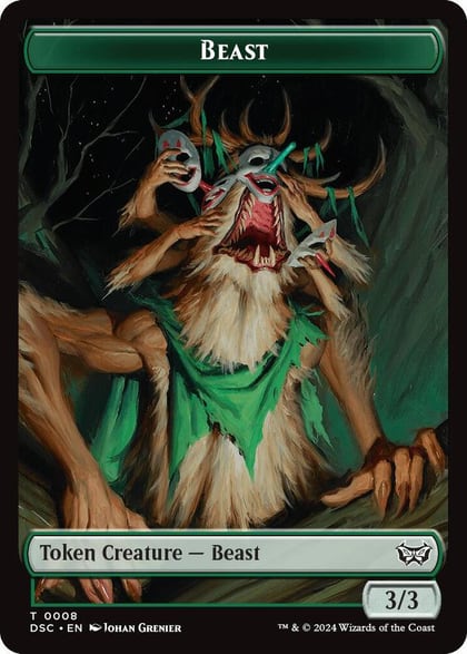 Beast // Scarecrow Double-Sided Token, Commander: Duskmourn: House of Horror 8 // 23