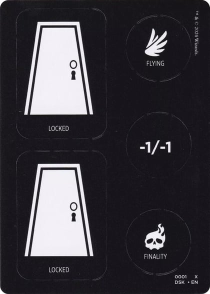 Punch Card Token (1 // 2), Duskmourn: House of Horror 1 // 2