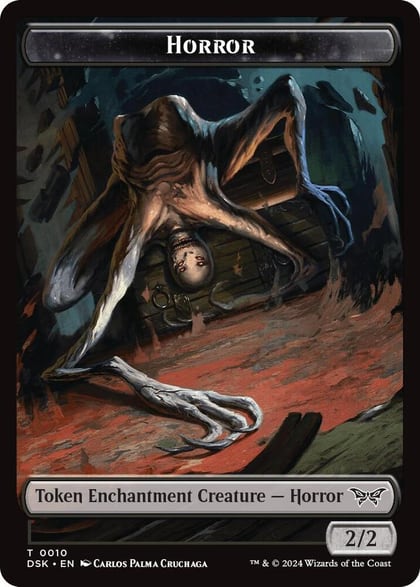 Horror // Glimmer Double-Sided Token, Duskmourn: House of Horror 10 // 4