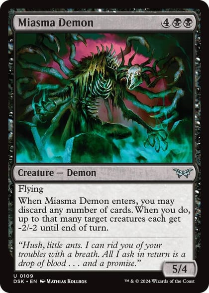 Miasma Demon, Duskmourn: House of Horror 109