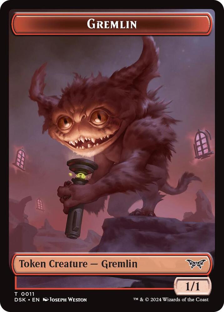 Gremlin // Manifest Double-Sided Token, Duskmourn: House of Horror 11 // 18