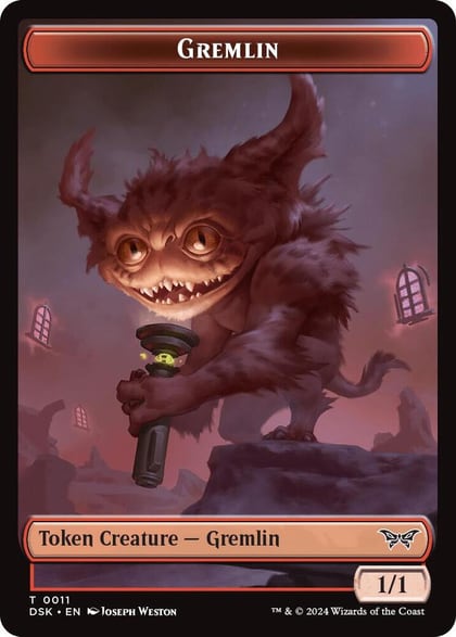Gremlin // Manifest Double-Sided Token, Duskmourn: House of Horror 11 // 18