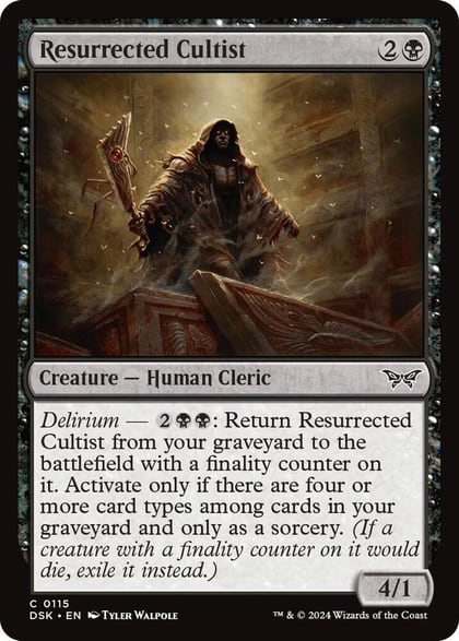 Resurrected Cultist, Duskmourn: House of Horror 115