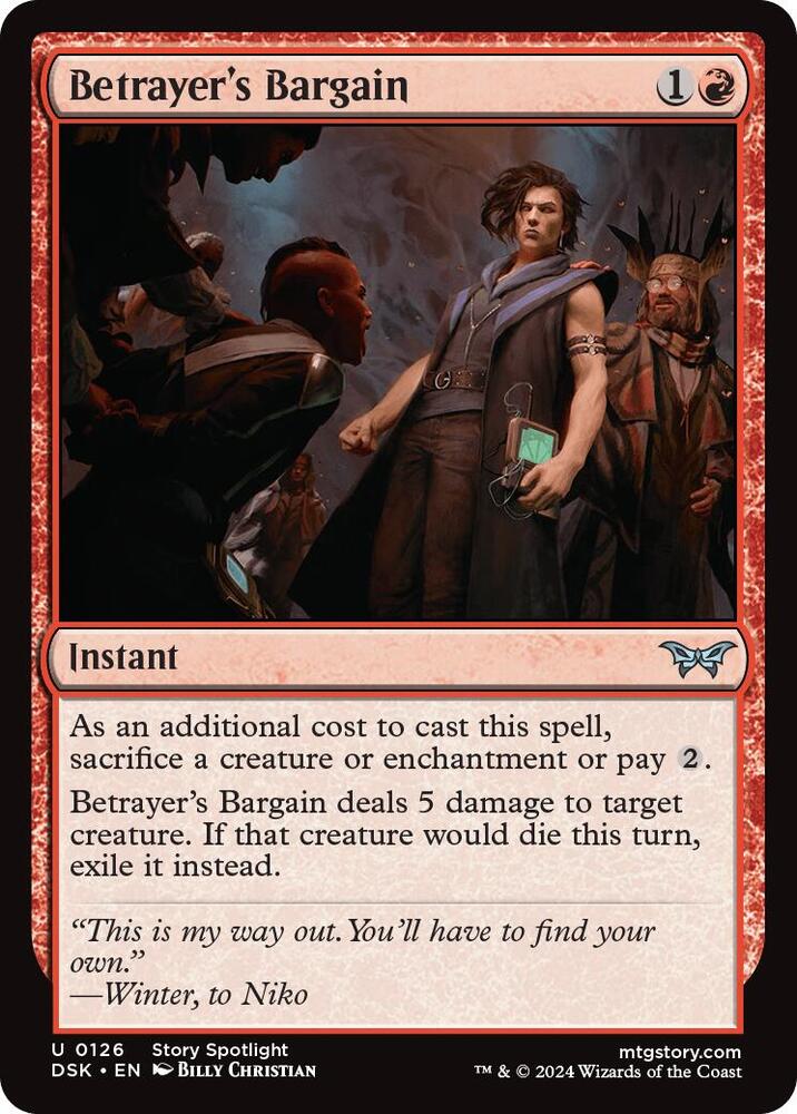 Betrayer's Bargain, Duskmourn: House of Horror 126