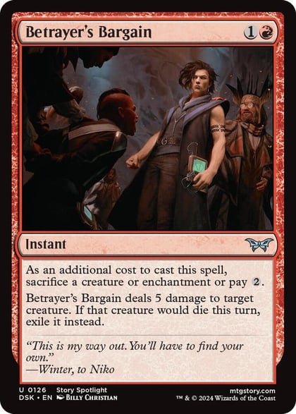 Betrayer's Bargain, Duskmourn: House of Horror 126