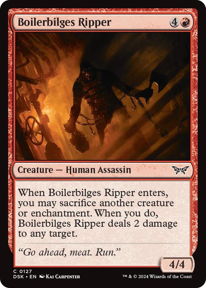 Boilerbilges Ripper, Duskmourn: House of Horror 127