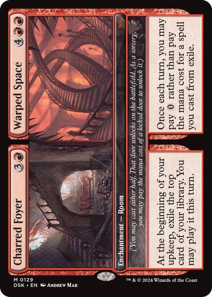 Charred Foyer // Warped Space, Duskmourn: House of Horror 129