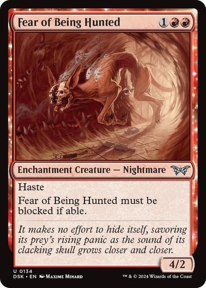Fear of Being Hunted, Duskmourn: House of Horror 134