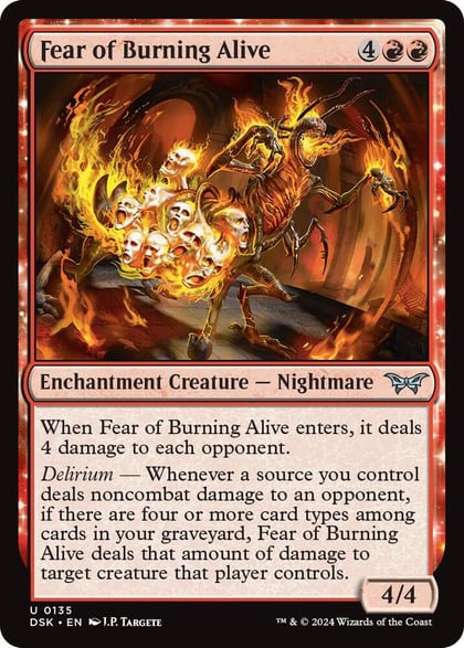 Fear of Burning Alive, Duskmourn: House of Horror 135