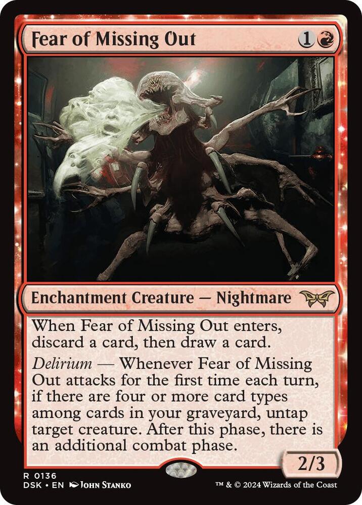 Fear of Missing Out, Duskmourn: House of Horror 136