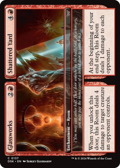 Glassworks // Shattered Yard, Duskmourn: House of Horror 137