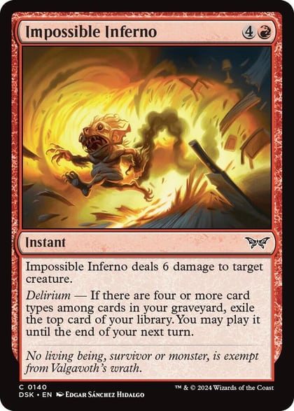 Impossible Inferno, Duskmourn: House of Horror 140