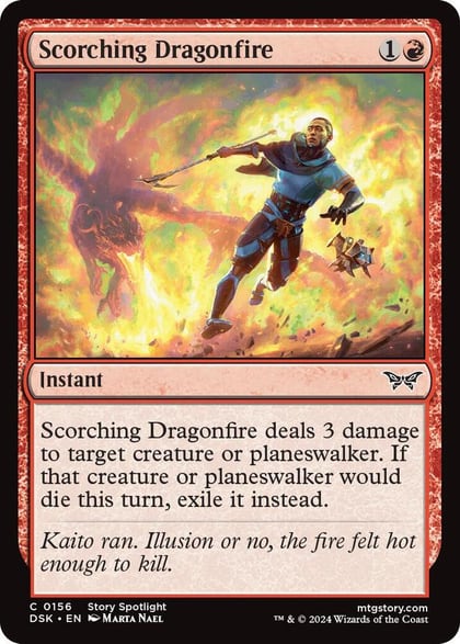 Scorching Dragonfire, Duskmourn: House of Horror 156