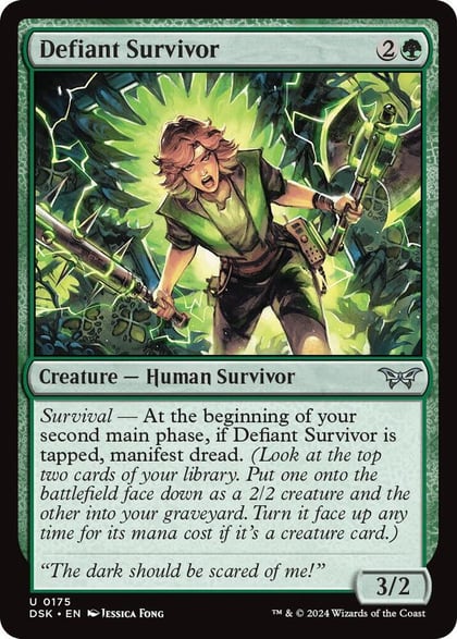 Defiant Survivor, Duskmourn: House of Horror 175