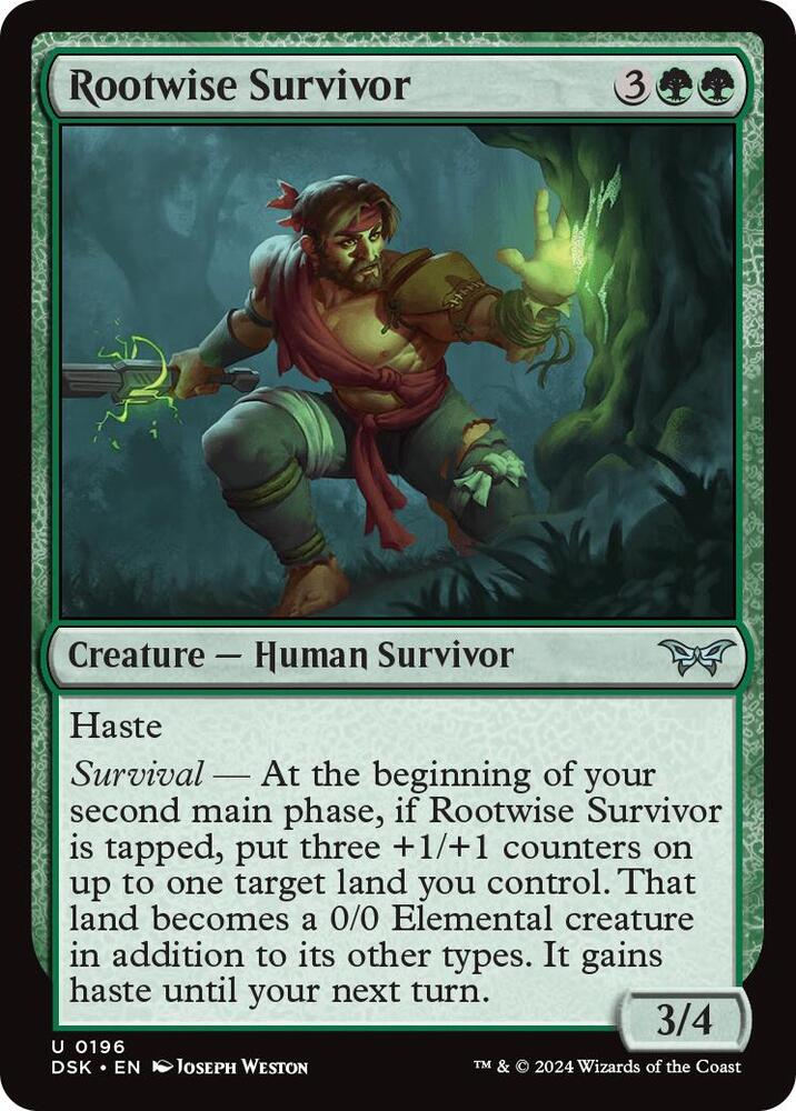 Rootwise Survivor, Duskmourn: House of Horror 196