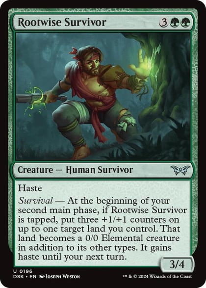 Rootwise Survivor, Duskmourn: House of Horror 196
