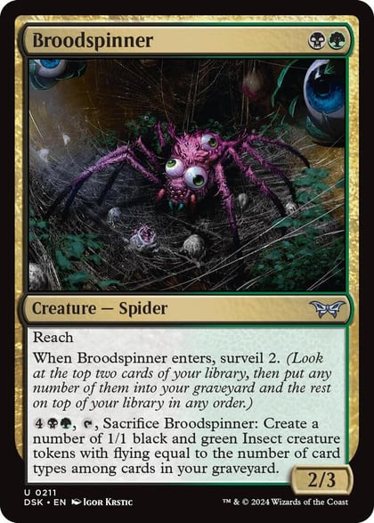Broodspinner, Duskmourn: House of Horror 211