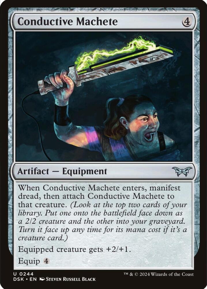 Conductive Machete, Duskmourn: House of Horror 244