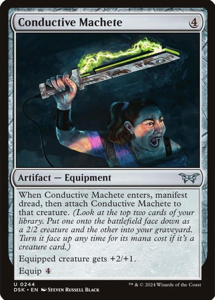 Conductive Machete, Duskmourn: House of Horror 244