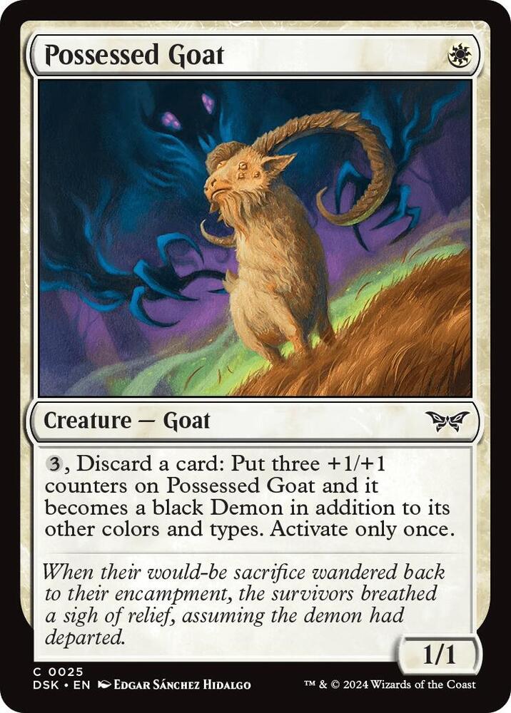 Possessed Goat, Duskmourn: House of Horror 25