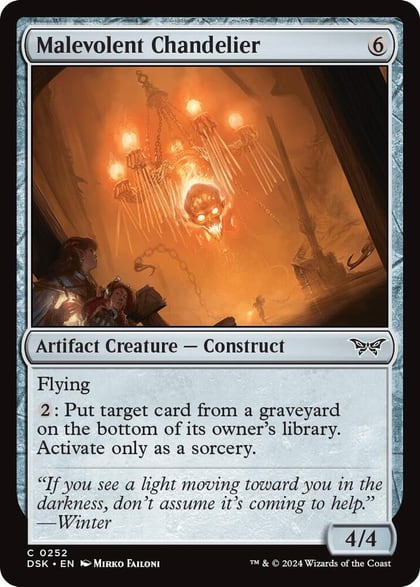 Malevolent Chandelier, Duskmourn: House of Horror 252