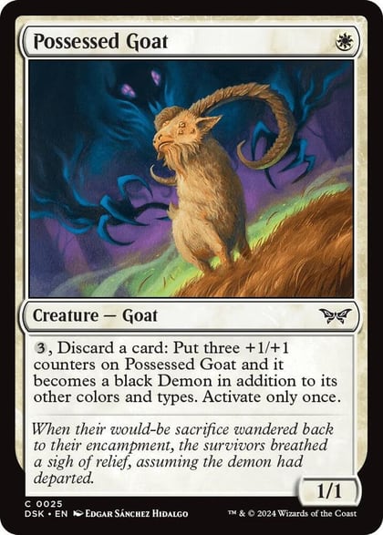 Possessed Goat, Duskmourn: House of Horror 25