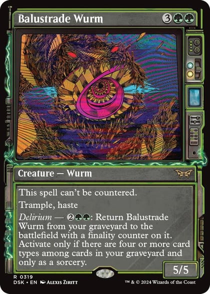 Balustrade Wurm (Showcase), Duskmourn: House of Horror 319
