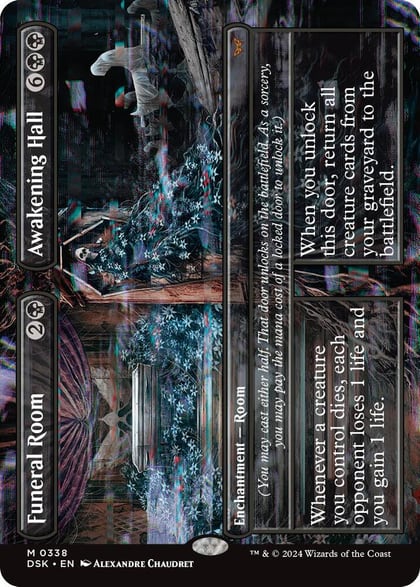 Funeral Room // Awakening Hall (Borderless), Duskmourn: House of Horror 338