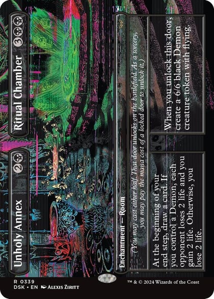 Unholy Annex // Ritual Chamber (Borderless), Duskmourn: House of Horror 339