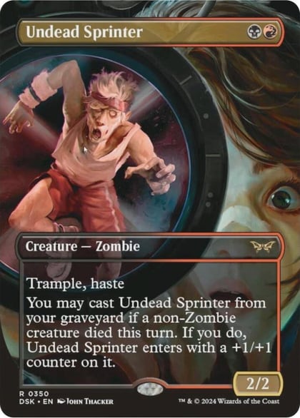 Undead Sprinter (Borderless), Duskmourn: House of Horror 350