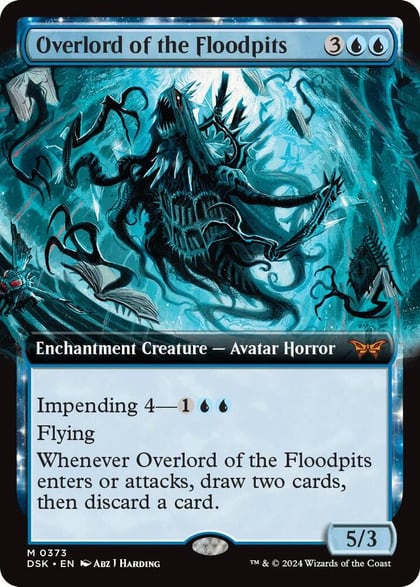 Overlord of the Floodpits (Extended Art), Duskmourn: House of Horror 373