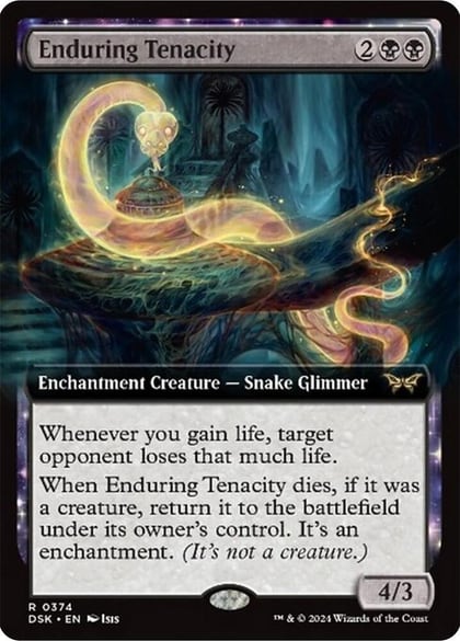 Enduring Tenacity (Extended Art), Duskmourn: House of Horror 374