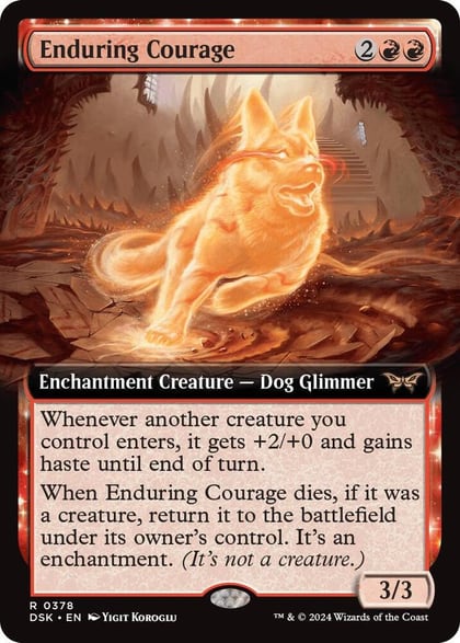Enduring Courage (Extended Art), Duskmourn: House of Horror 378