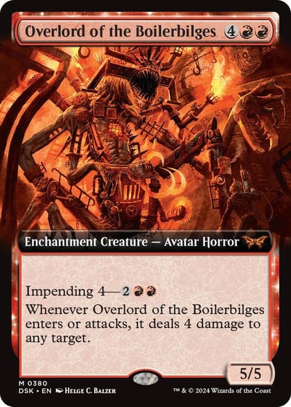 Overlord of the Boilerbilges (Extended Art), Duskmourn: House of Horror 380