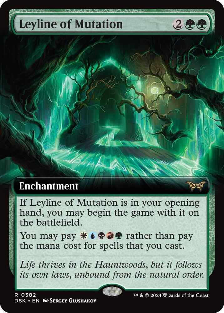 Leyline of Mutation (Extended Art), Duskmourn: House of Horror 382