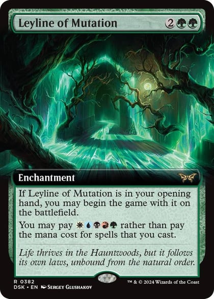 Leyline of Mutation (Extended Art), Duskmourn: House of Horror 382