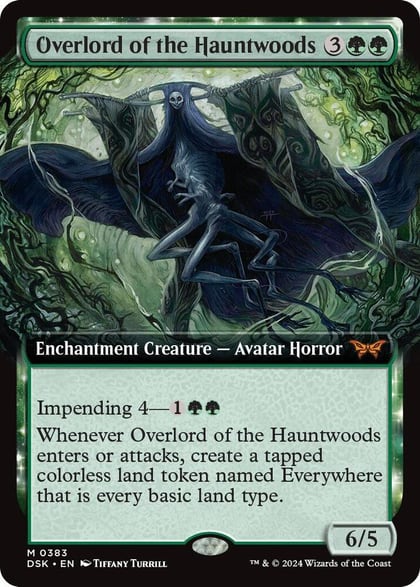 Overlord of the Hauntwoods (Extended Art), Duskmourn: House of Horror 383