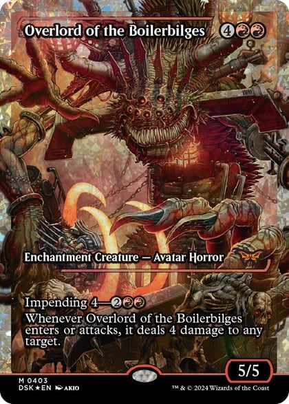 Overlord of the Boilerbilges (Showcase) (Fracture Foil), Duskmourn: House of Horror 403