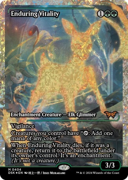 Enduring Vitality (Showcase) (Fracture Foil), Duskmourn: House of Horror 404