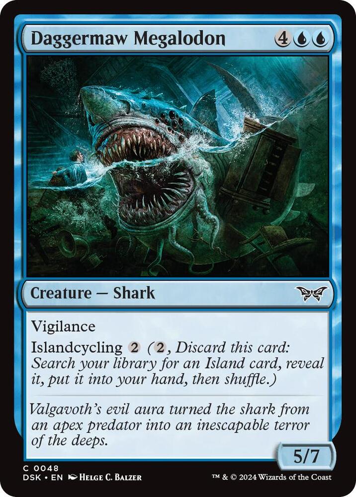 Daggermaw Megalodon, Duskmourn: House of Horror 48