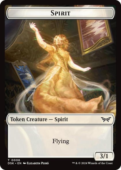 Spirit (0006) // Manifest Double-Sided Token, Duskmourn: House of Horror 6 // 18